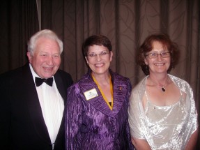 P.I.D. Lion Dr. Patti Hill, with Reg & Fran at 105D Convention